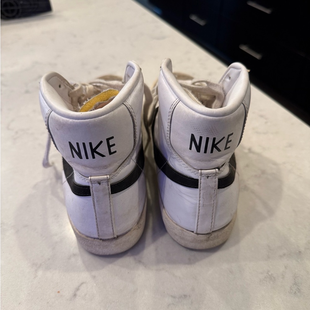 Nike White and Black Blazers